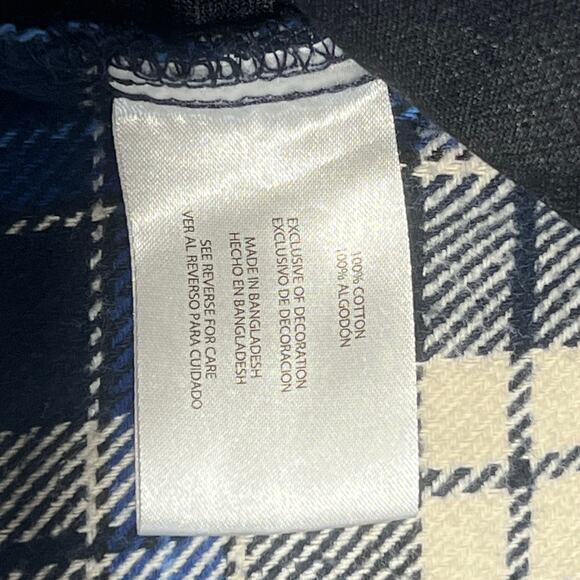 ORVIS Flannel Shacket Shirt Jacket Plaid Big Bear Button Men's XXL Pockets Blue - Picture 6 of 9